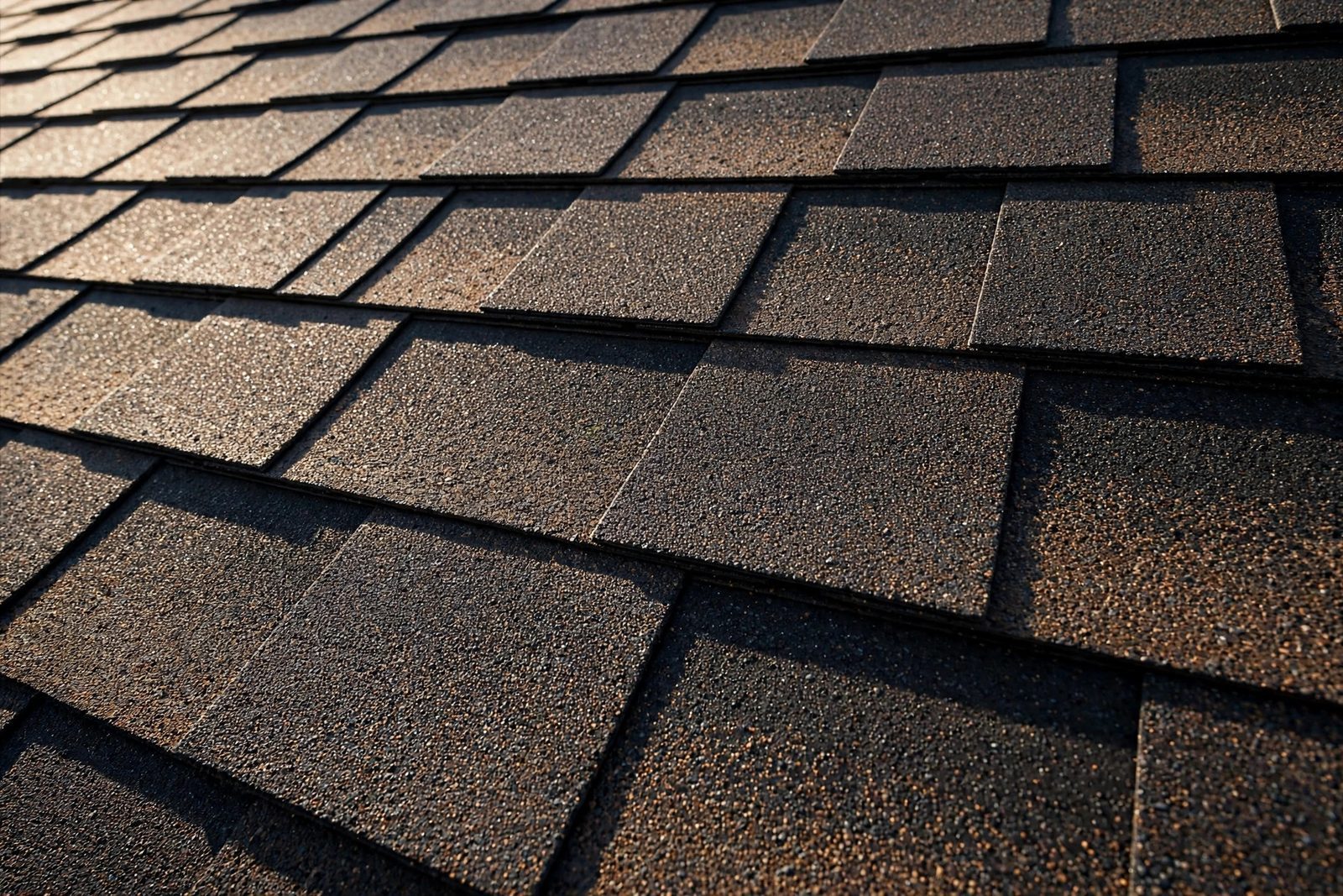 Close-up of architectural shingles